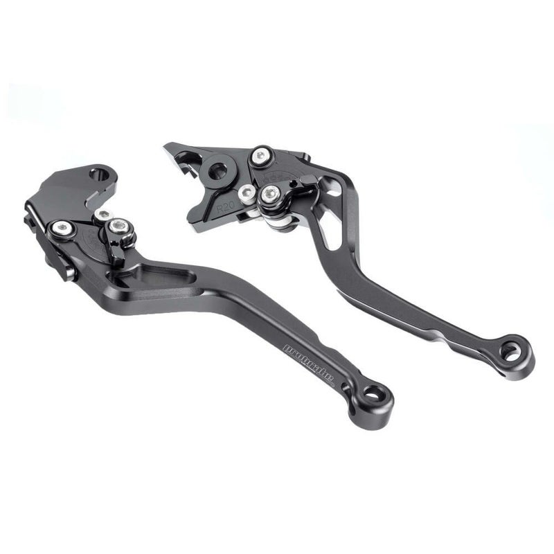ストリートトリプル765R 17-19 ブレーキ・クラッチレバーセット "MIDI" マットブラック プロブレーキ_1