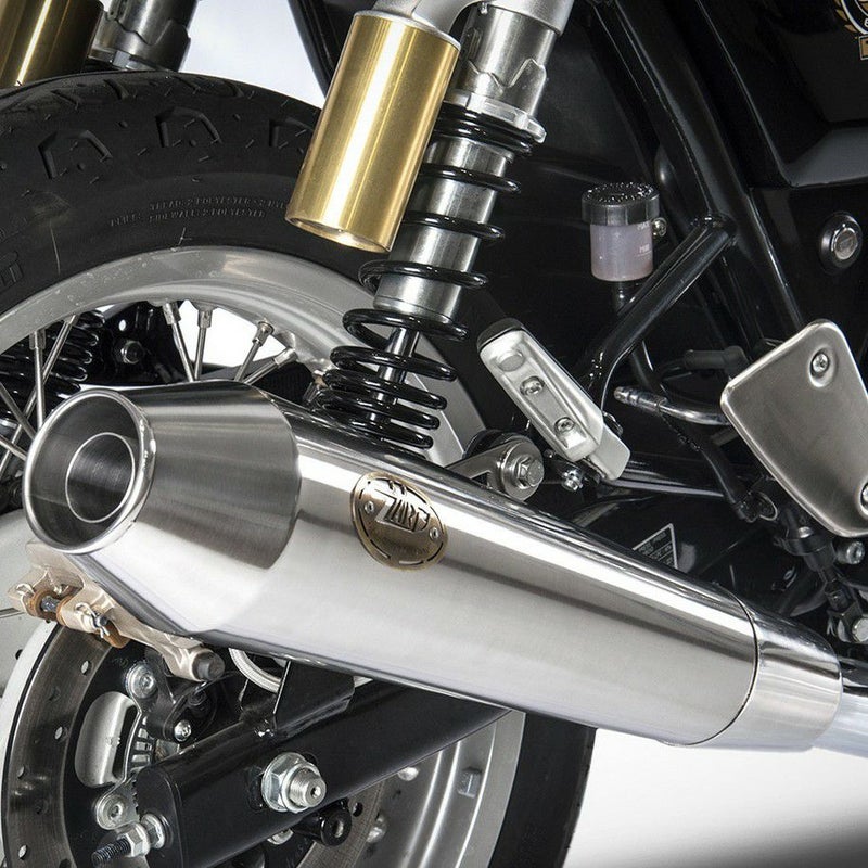 インターセプター/コンチネンタルGT650 19- スリップオンマフラー ポリッシュ レーシング仕様 ZARD_1