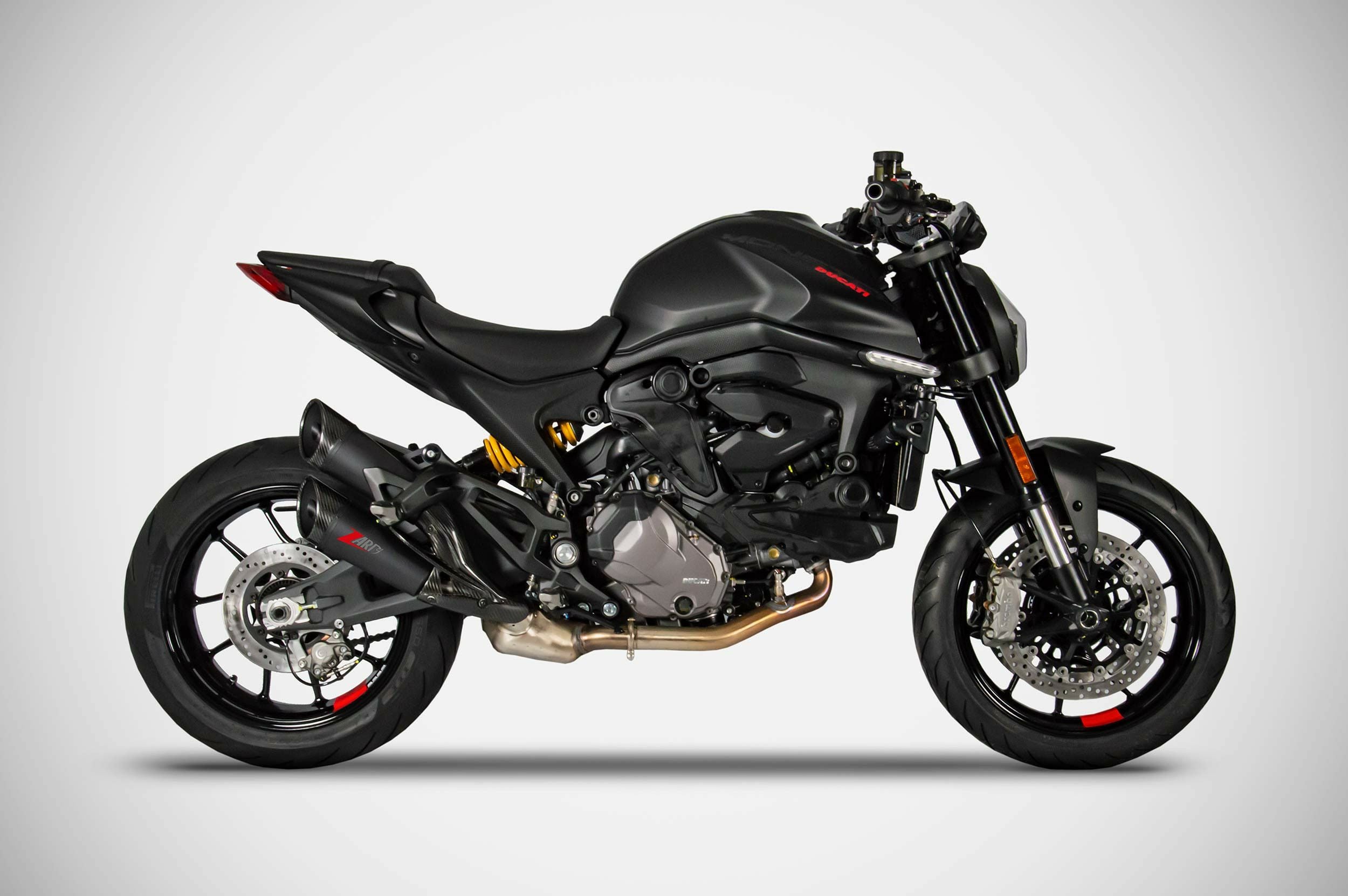 DUCATI モンスター937 21- ブラック/カーボン スリップオンマフラー