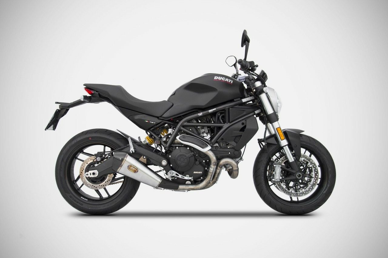 DUCATI モンスター797 17-19 スリップオンマフラー Eマーク付き ZARD