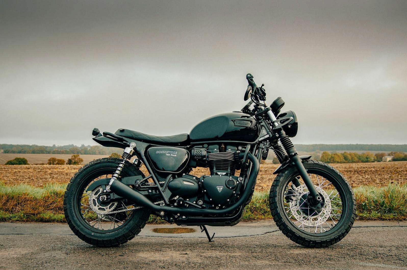 トライアンフ ボンネビル T120 16～ スリップオンマフラー ブラッシュ