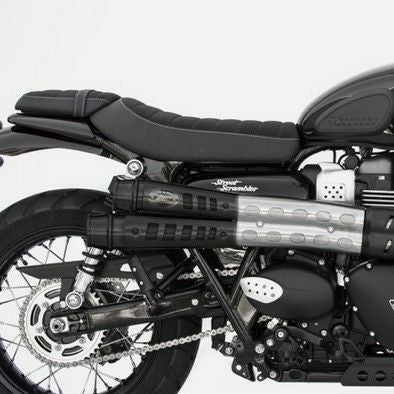 スクランブラー900/ストリートスクランブラー スリップオンマフラー ブラック "SIX DAYS" レース用 ZARD_1