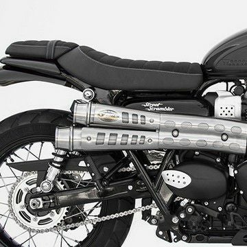 スクランブラー900/ストリートスクランブラー スリップオンマフラー サテン/サテン "SIX DAYS" レース用 ZARD_1