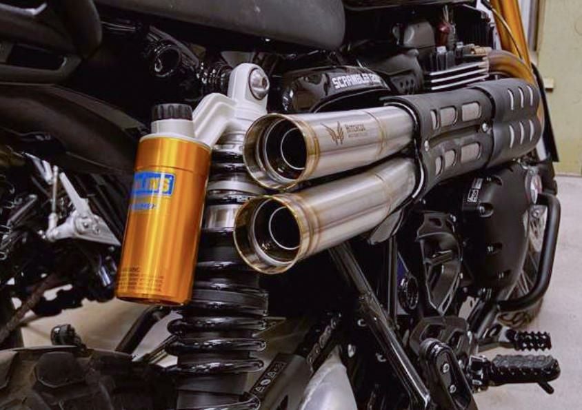 トライアンフ スクランブラー 1200 XE/XC ～23 コニカルエンドスリップ