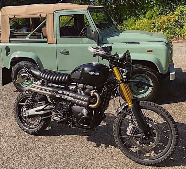 トライアンフ スクランブラー 1200 XE/XC ～23 コニカルエンドスリップ