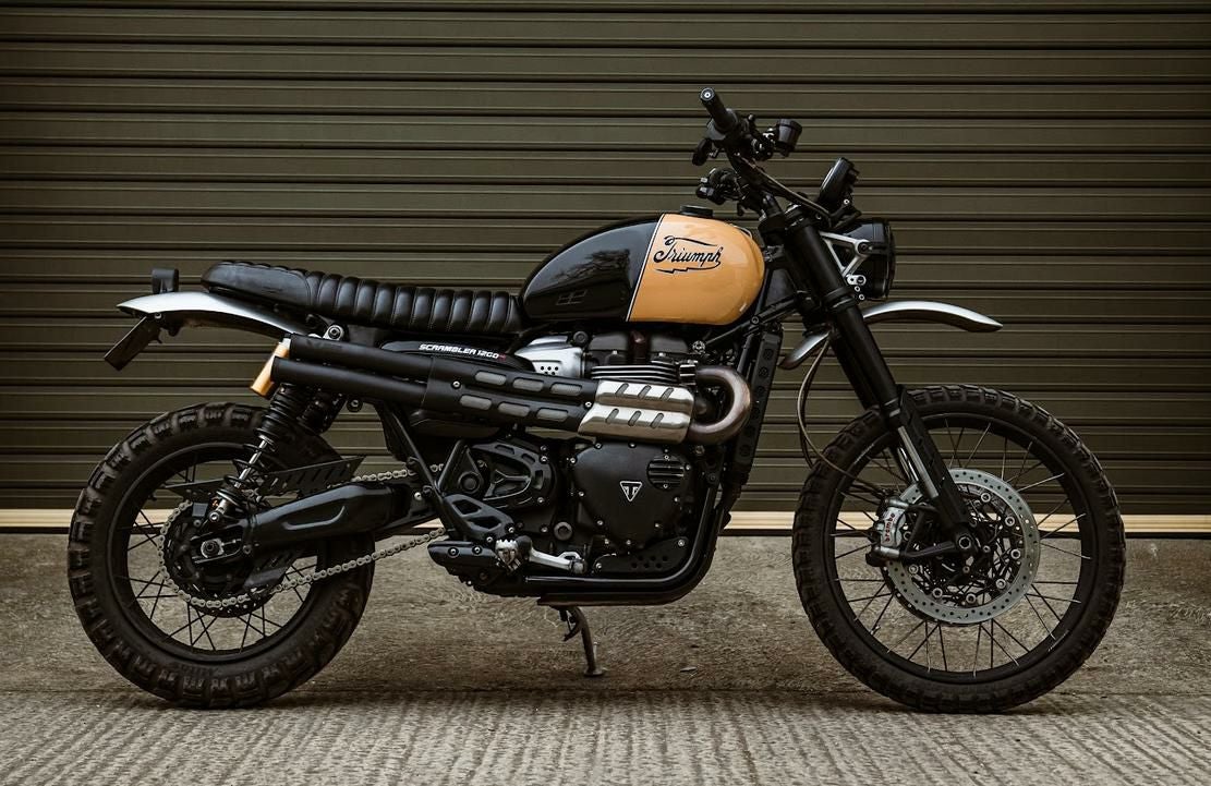 トライアンフ スクランブラー 1200 XE/XC ～23 コニカルエンドスリップ