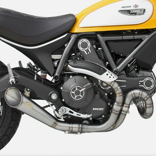 DUCATI スクランブラー800 17-20 スリップオンマフラー ブラック