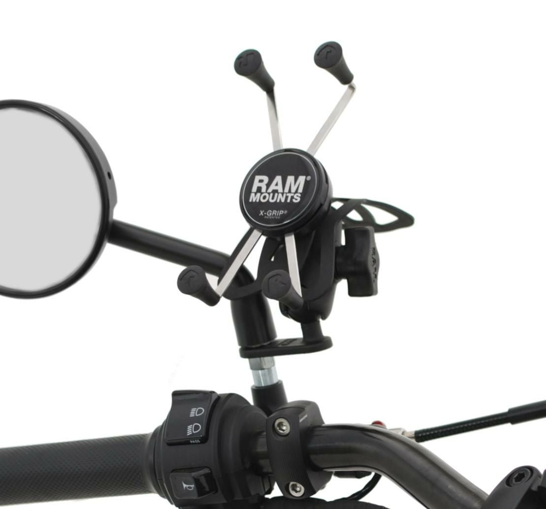 ラムマウント Xグリップ（M）＆ミラーマウントベースセット（ショート