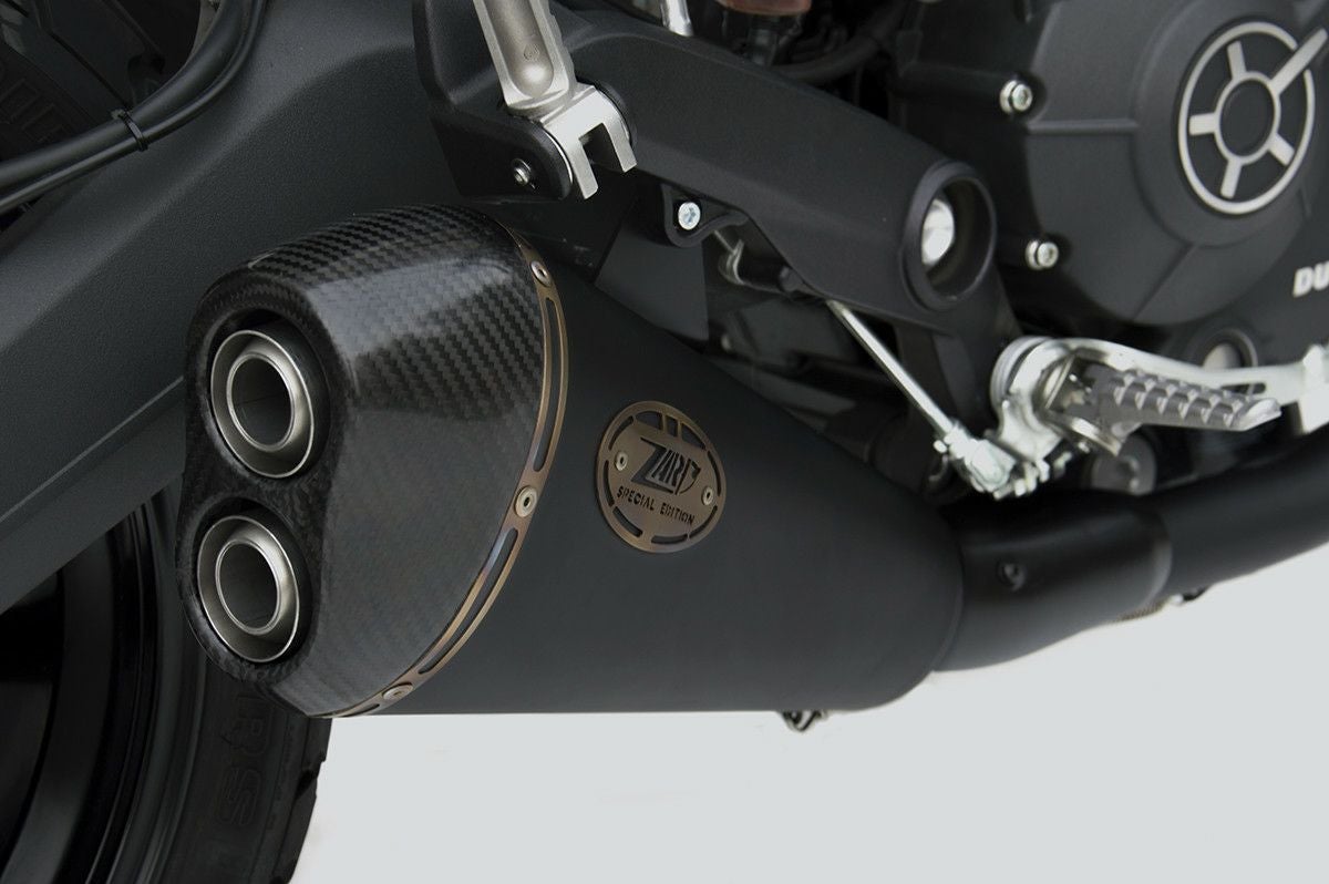 DUCATI スクランブラー800 17-20 スリップオンマフラー ブラック