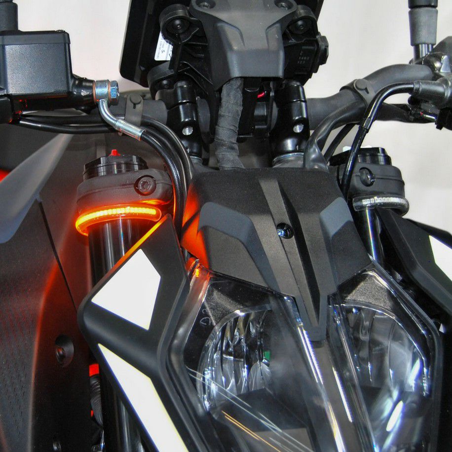 写真確認用★BE-ALL DUKE24デューク24ネイビー KTM 390 DUKE 24- フロントターンシグナル New Rage Cycles | バイク