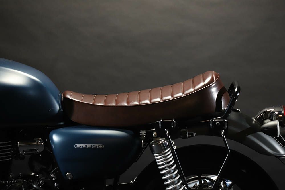 【BOND】HONDA GB350純正バイクシート ダークブラウン ホンダ GB350 シート タックロール ブラウン 