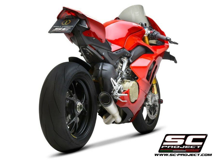 DUCATI パニガーレV4/S18-24 スリップオンマフラーSCプロジェクト DUCATI パニガーレV4/V4S 2021 スリップオンマフラー S1 チタン SC