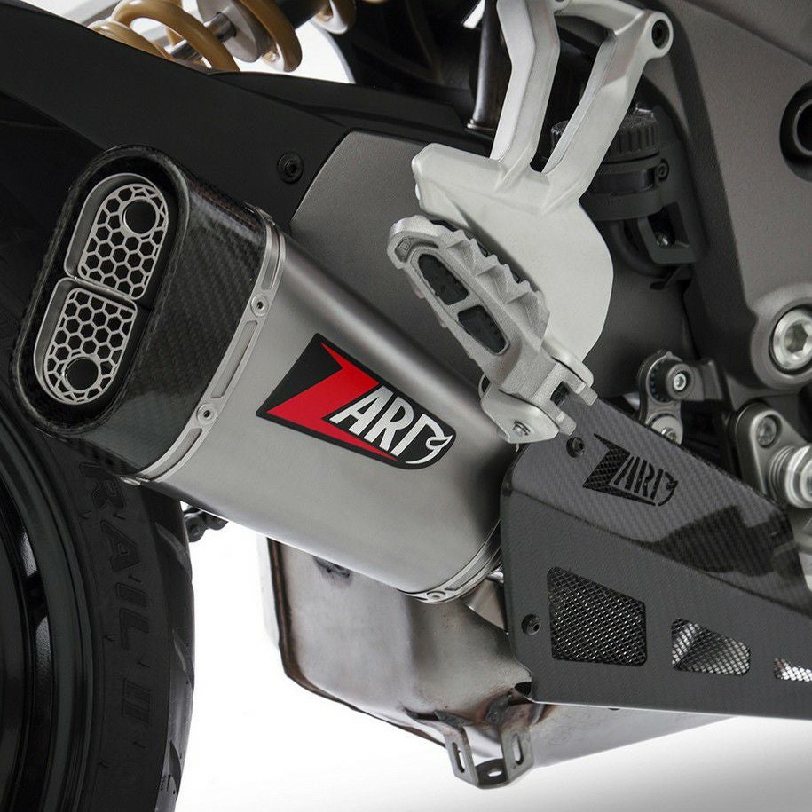 V85TT 19- スリップオンマフラー レーシング仕様 ステンレス ブラック
