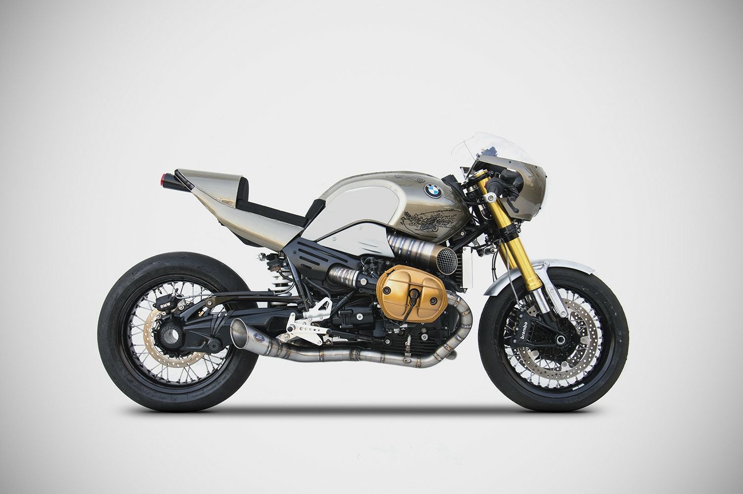 RnineT 15-20 フルエキゾーストマフラー チタン レース用 ZARD