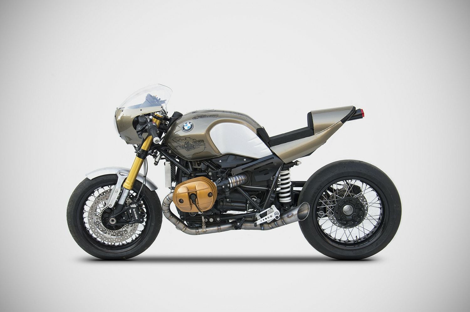RnineT 15-20 フルエキゾーストマフラー チタン レース用 ZARD