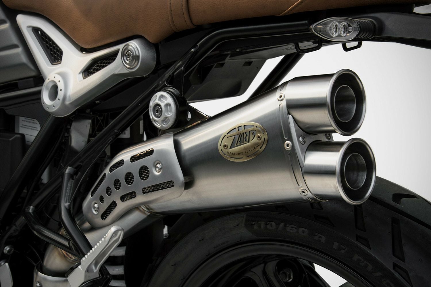 ZARD ステンレス ツインテールマフラー RnineT スクランブラー 21-23 スリップオンマフラー 