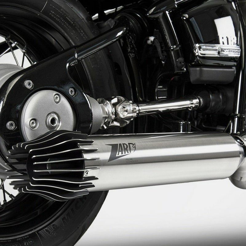 BMW R18 フルエキゾーストマフラー レース用 ステンレス サテン ZARD_1