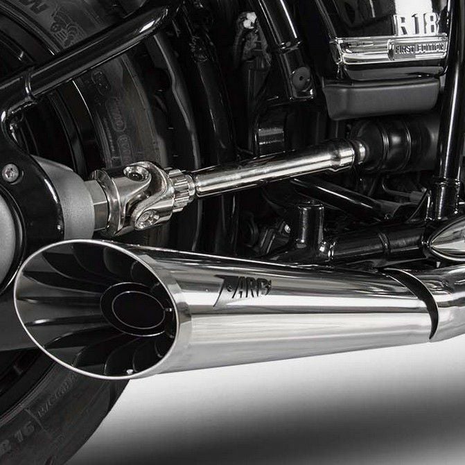 BMW R18 スリップオンマフラー EURO5認証 ステンレス ポリッシュ ZARD_1