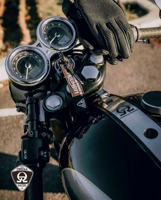 トライアンフ スラクストンR純正タンクストラップ　タンクベルト　新車外し新品 トライアンフ 空冷 T100 スラクストン スクランブラー タンク