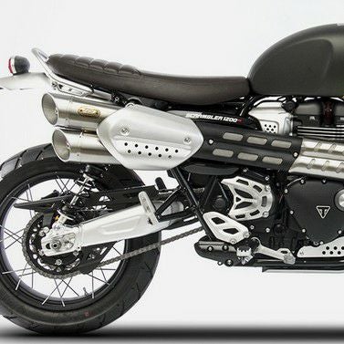 V85TT 19- スリップオンマフラー Eマーク付き ステンレス サテン ZARD