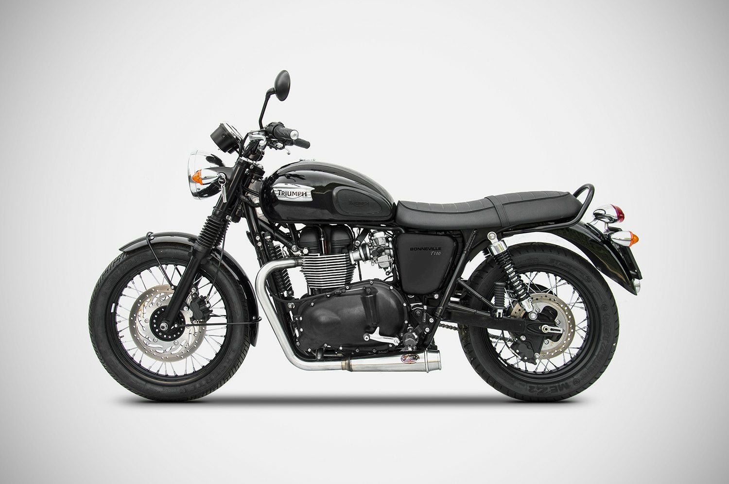 空冷ボンネビル T100/スラクストン900 フルエキゾーストマフラー ZARD