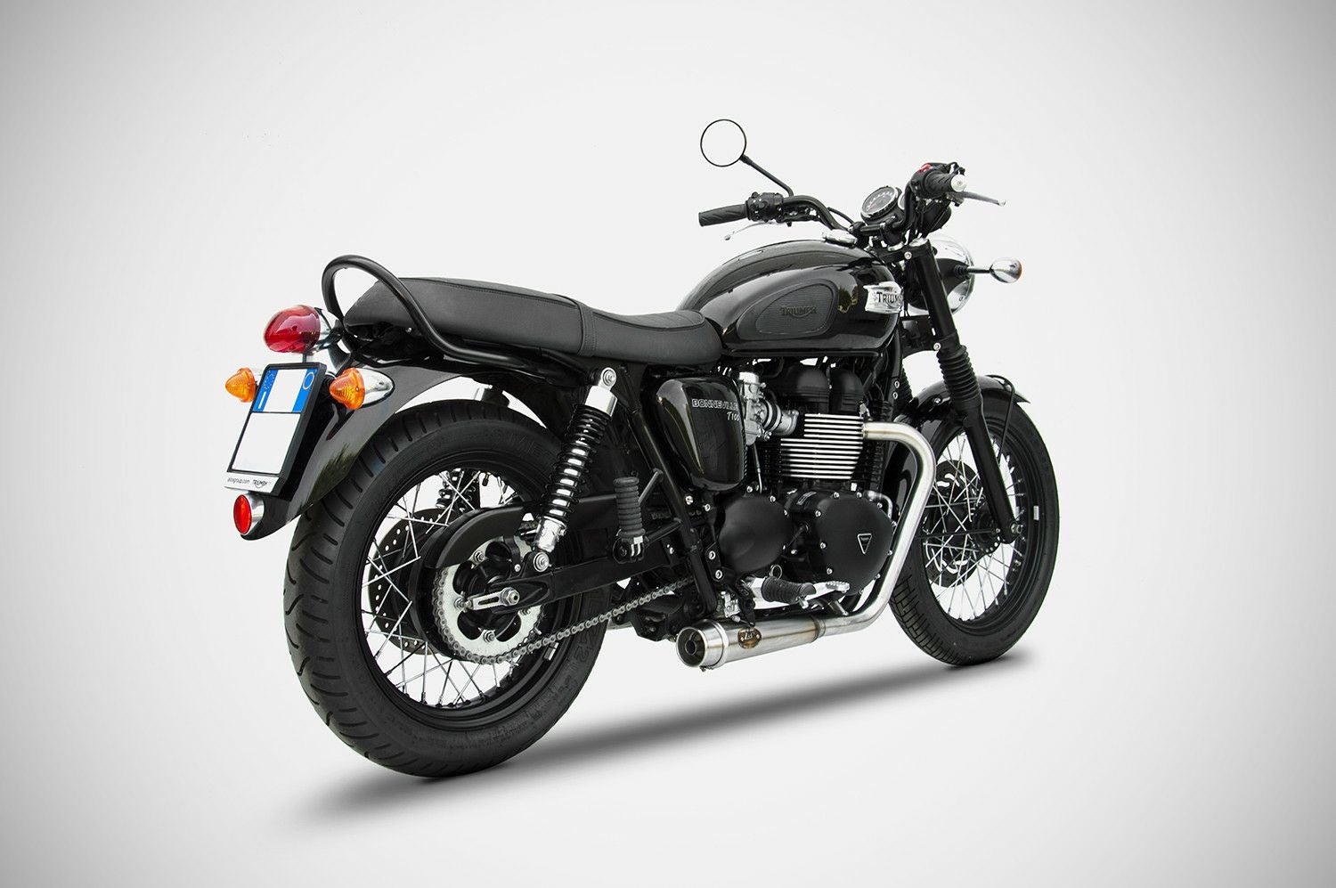 空冷ボンネビル T100/スラクストン900 フルエキゾーストマフラー ZARD