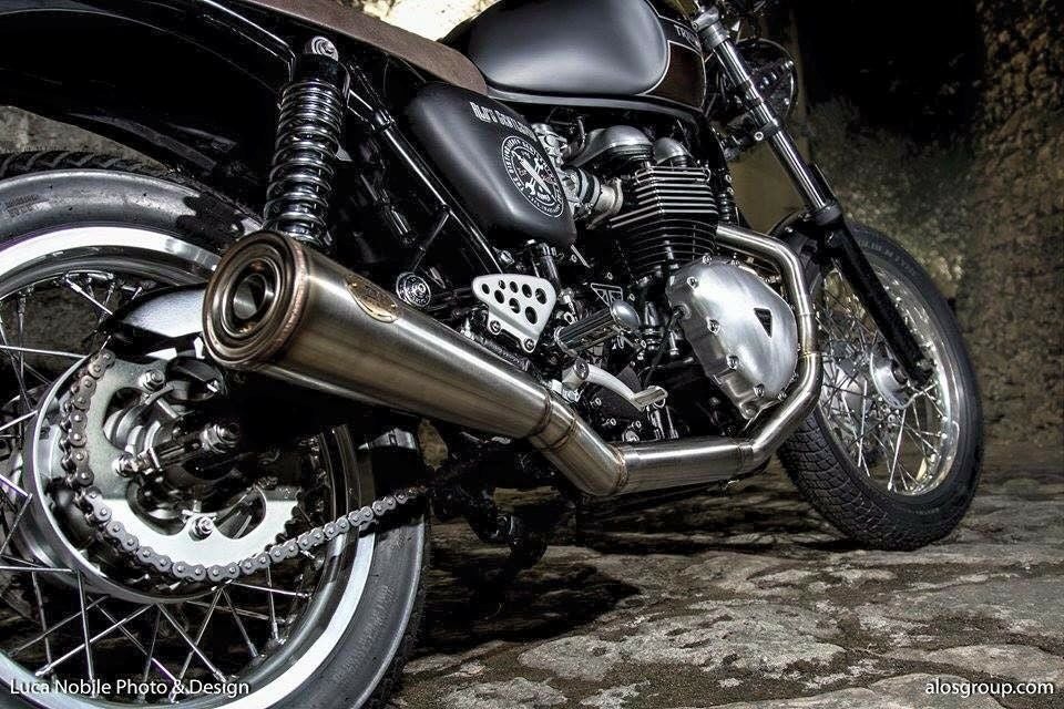 空冷ボンネビル T100/スラクストン900 フルエキゾーストマフラー 