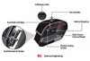 カワサキ エリミネーター サドルバッグ ブラックレザー 28L 左右セット パンテオンミディアム クイックマウント Viking Bags_4