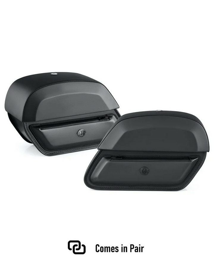 カワサキ エリミネーター サドルバッグ ブラックレザー 28L 左右セット