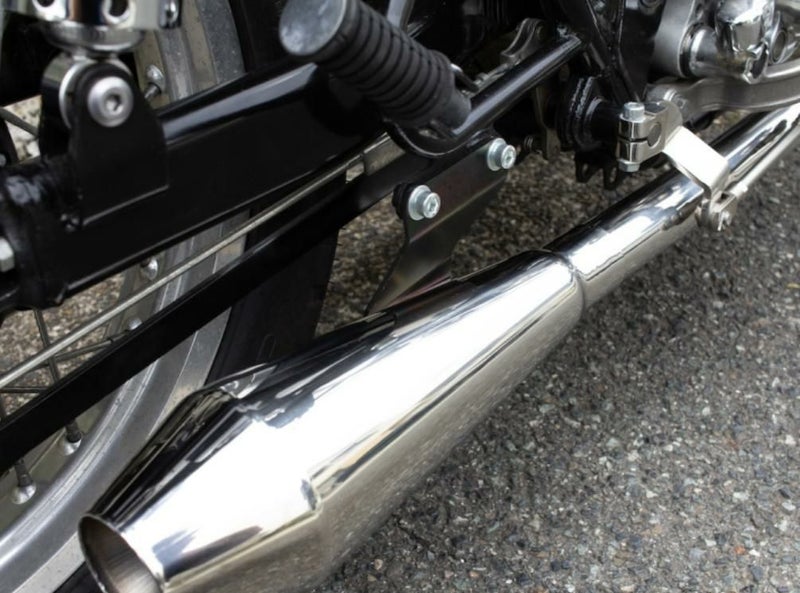 カワサキ W650/400 STDメガホン ショート フルエキ LOW モーターロック 