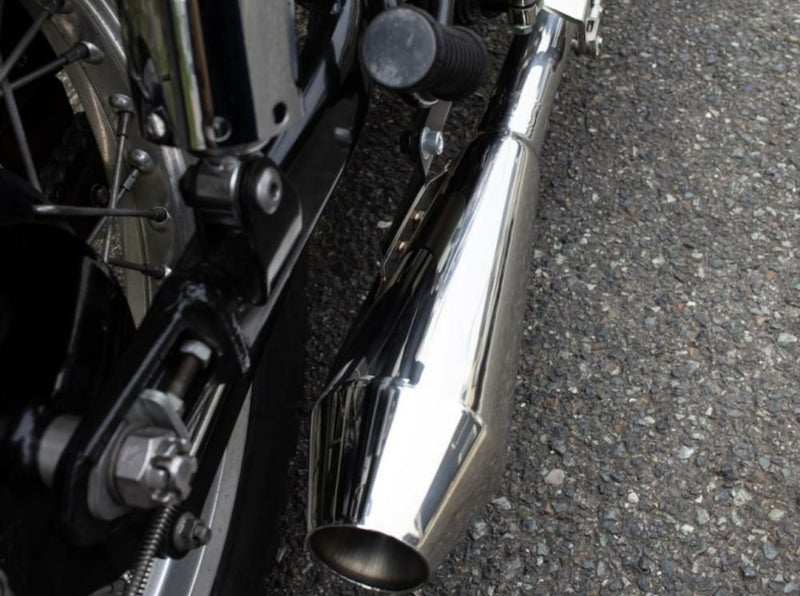 カワサキ W650/400 STDメガホン ショート フルエキ LOW モーターロック