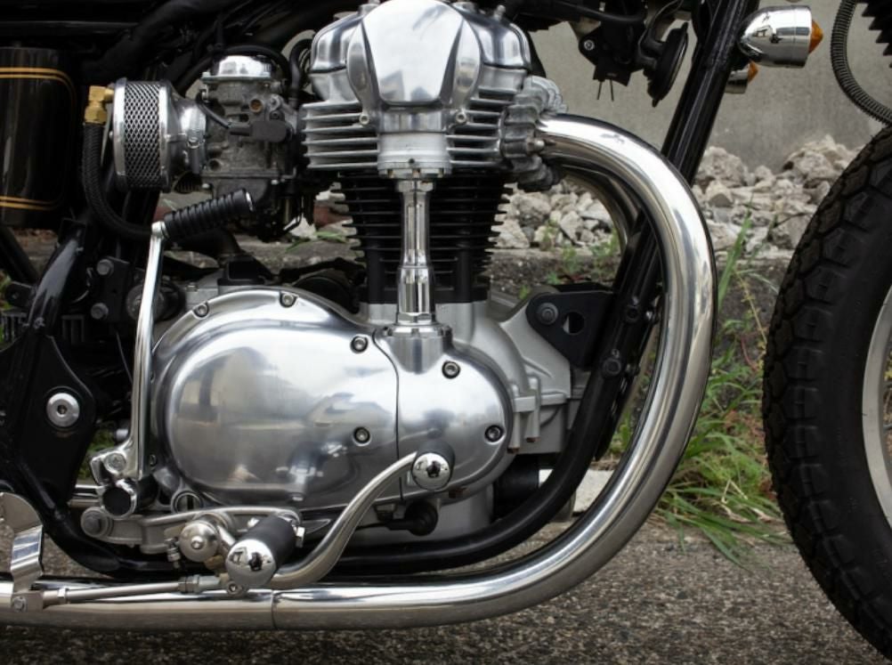 カワサキ W650STDメガホン ショート フルエキ LOW モーターロック カワサキ W650STDメガホン ショート フルエキ LOW モーターロック