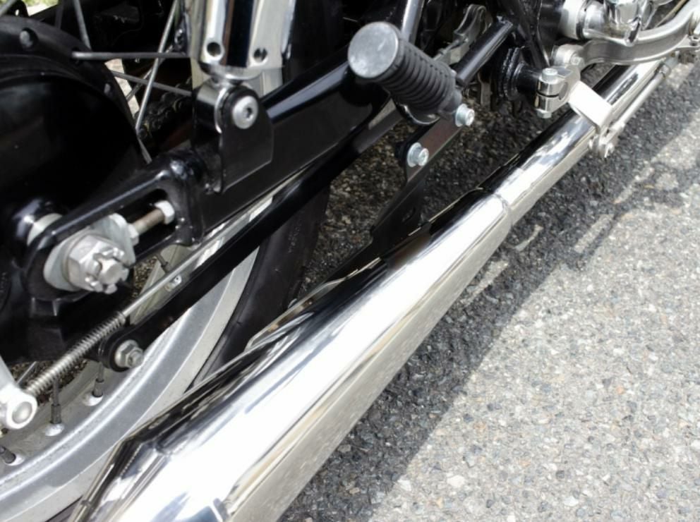 カワサキ W650/400 STDメガホン ミドル フルエキ LOW モーターロック