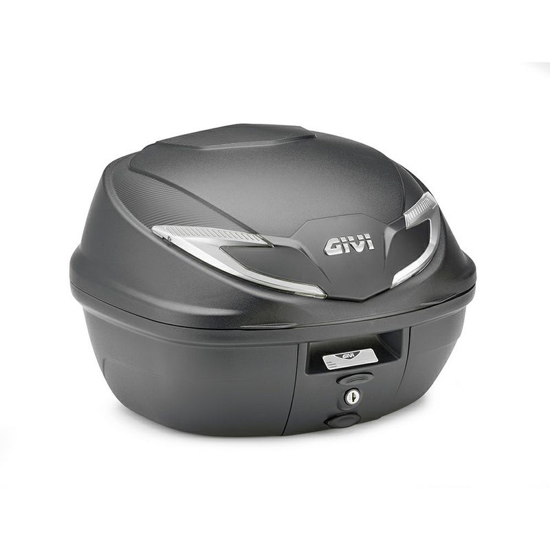 ジビ(GIVI) MONOLOCK 39L トップケース B360NT2 ブラック/シルバーリフレクター ユニバーサルベースプレート付_1