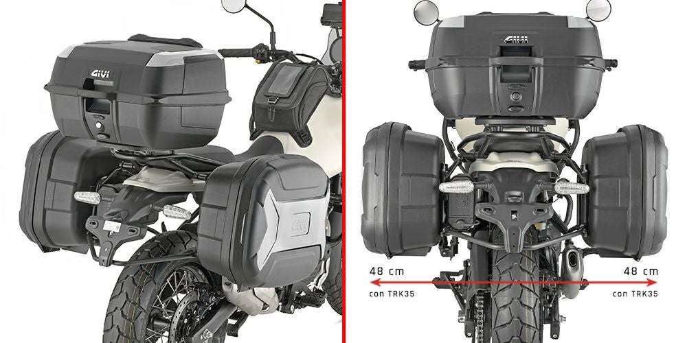 ジビ (GIVI) MONOKEY TREKKER LITE 35L×2 サイドケース トップケース