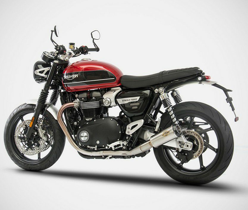 スピードツイン1200 スラクストン1200 スリップオンマフラー カーボン