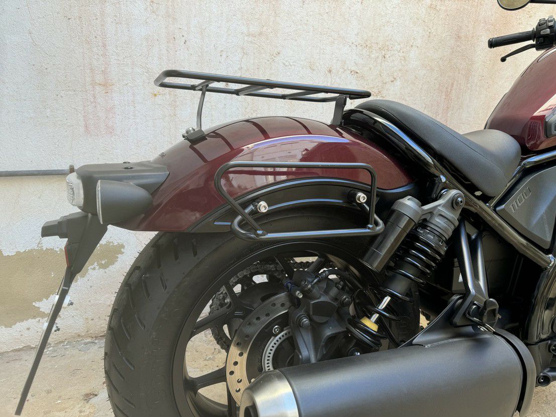 レブル1100 サドルバッグサポート サテンブラック 左右セット La