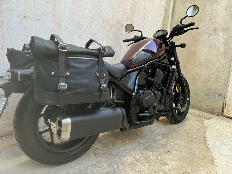 レブル1100 サドルバッグサポート サテンブラック 左右セット La 