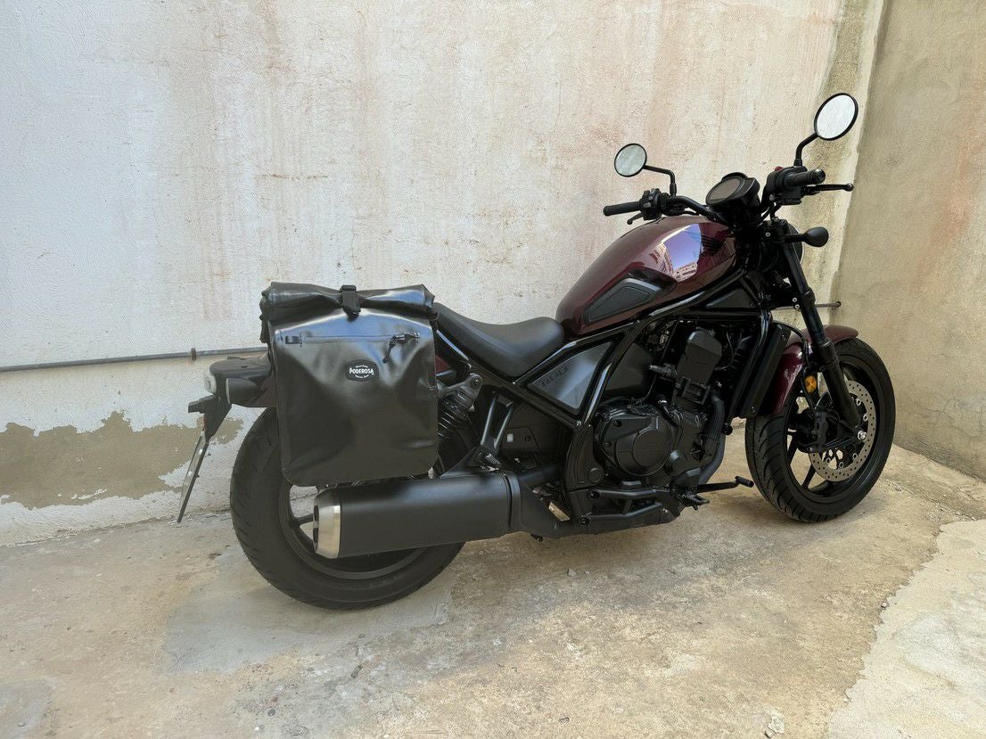 レブル1100 サドルバッグサポート サテンブラック 左右セット La