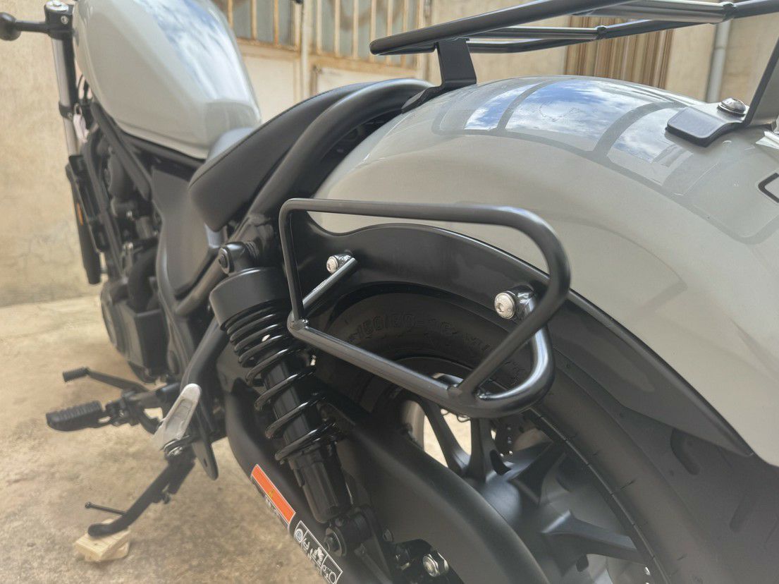 レブル250/500 サドルバッグサポート サテンブラック 左右セット La