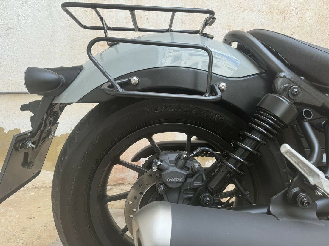 レブル250/500 サドルバッグサポート サテンブラック 左右セット La
