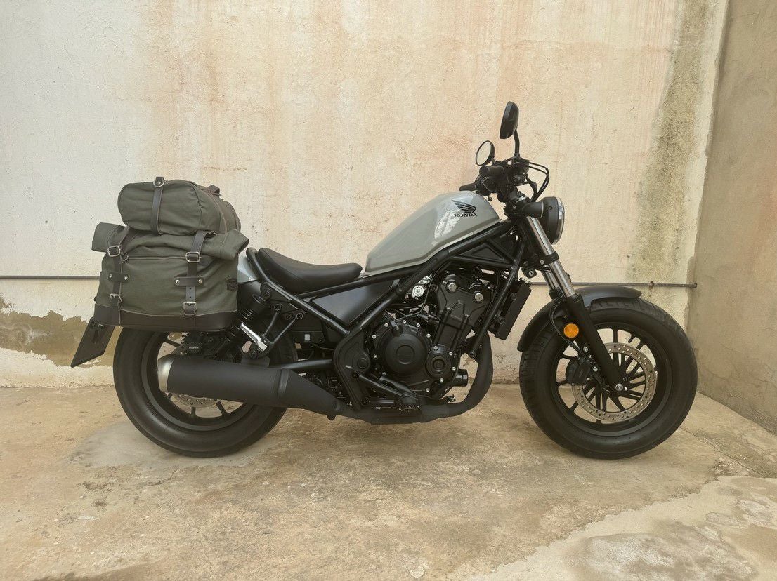 レブル250/500 サドルバッグサポート サテンブラック 左右セット La