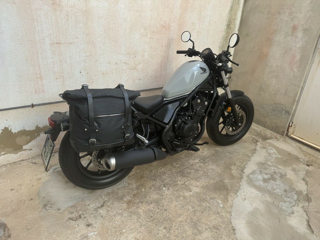 レブル250/500 サドルバッグサポート サテンブラック 左右セット La