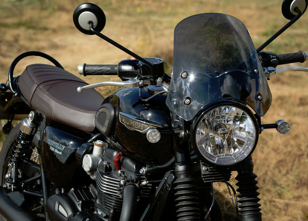 空冷 水冷 ボンネビル T100 T120 スクリーン 