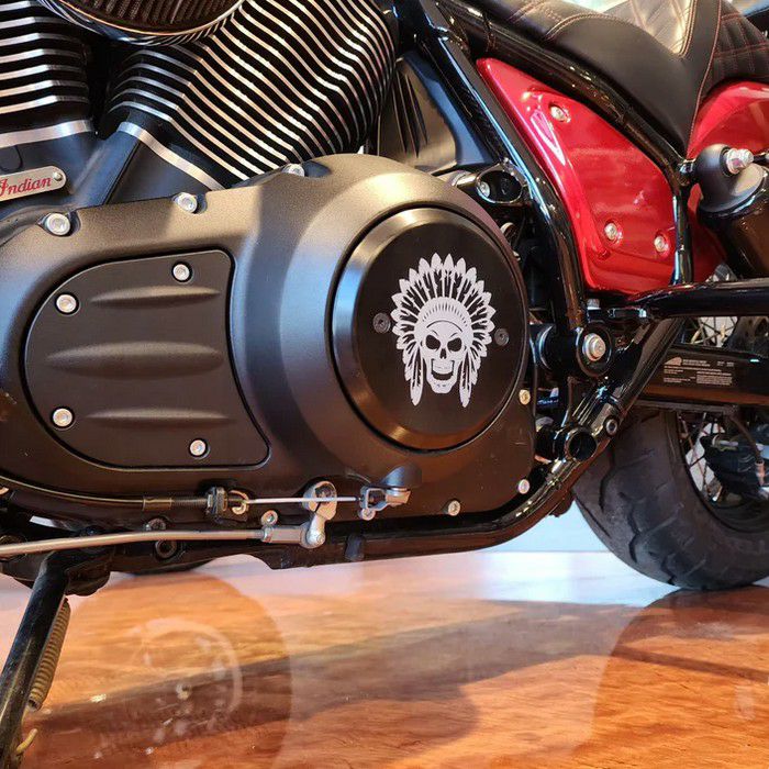 インディアン サンダーストローク ダービーカバー チーフスカル Dean