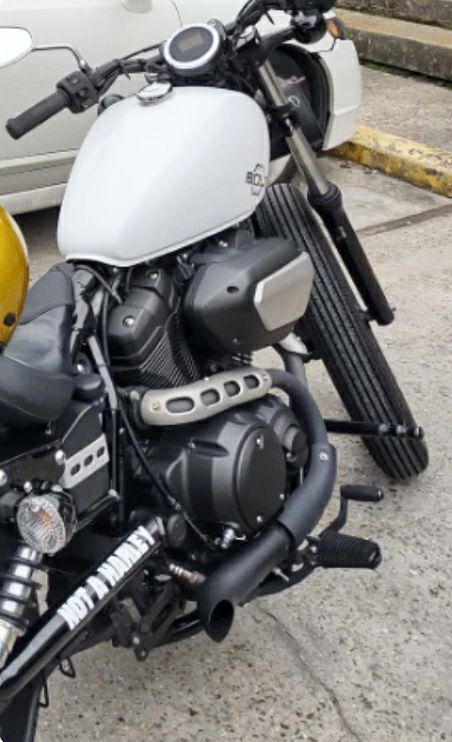 ヤマハ ボルト マフラーチップ ブラック Dean Speed | バイクカスタム