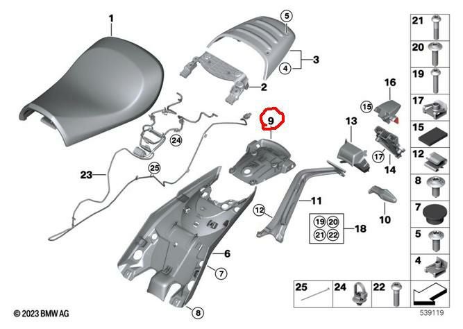 BMW純正 リアエンドトリム ショート ブラック 77318829961 | バイク BMW純正 リアエンドトリム ショート ブラック 77318829961 | バイク