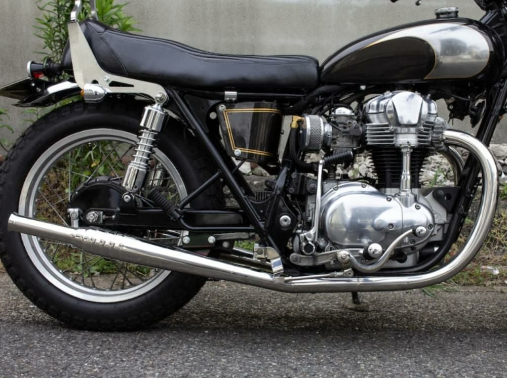 カワサキ W650/400 69トランペット フルエキ MID モーターロック
