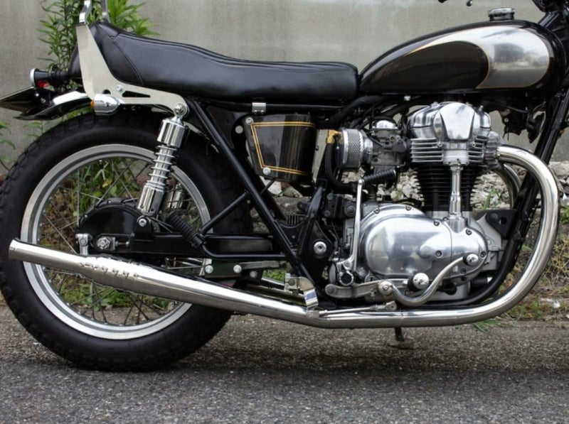 カワサキ W650/400 69トランペット フルエキ MID モーターロック 