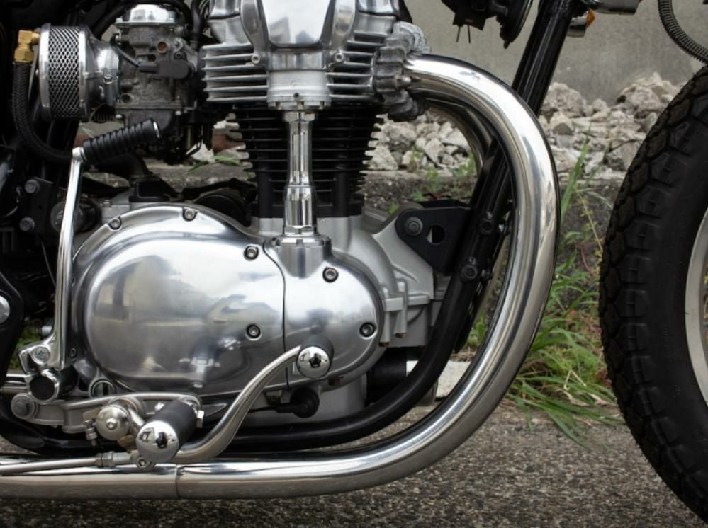 カワサキ W650/400 69トランペット フルエキ MID モーターロック